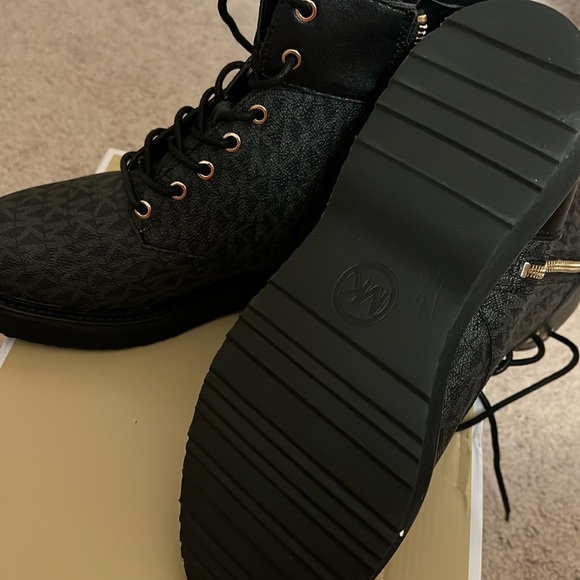 Michael kors Women's Aniya Side-Zip Ankle Combat Booties - Picture 8 of 8